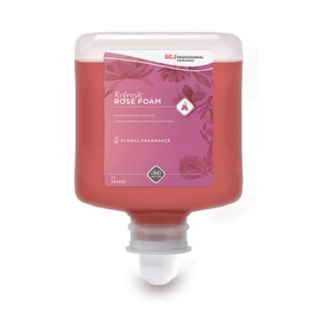 SC Johnson Refresh Foaming Hand Soap, Rose, 1L Refill, 6/Carton (RFW1L)