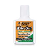 BIC Wite-Out Extra Coverage Correction Fluid, 20 ml Bottle, White, 1/Dozen (WOFEC12WE)