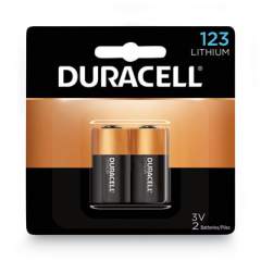 Duracell Specialty High-Power Lithium Battery, 123, 3 V, 2/Pack (DL123AB2BPK)