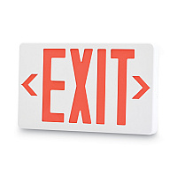 LED Exit Sign, Polycarbonate, 12.25 x 2.5 x 8.75, White (07230)