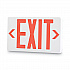 LED Exit Sign, Polycarbonate, 12.25 x 2.5 x 8.75, White (07230)