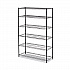 NSF Certified 6-Shelf Wire Shelving Kit, 48w x 18d x 72h, Black Anthracite (SW664818BA)