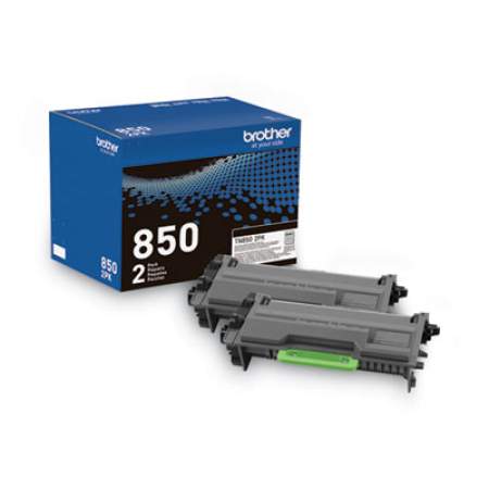Brother TN8502PK High-Yield Toner, 8,000 Page-Yield, Black, 2/Pack