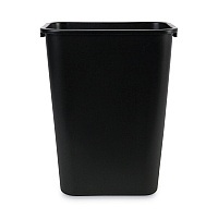 Soft-Sided Wastebasket, 41 qt, Plastic, Black (41QTWBBLA)
