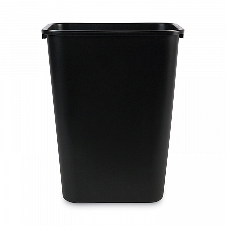 Soft-Sided Wastebasket, 41 qt, Plastic, Black (41QTWBBLA)