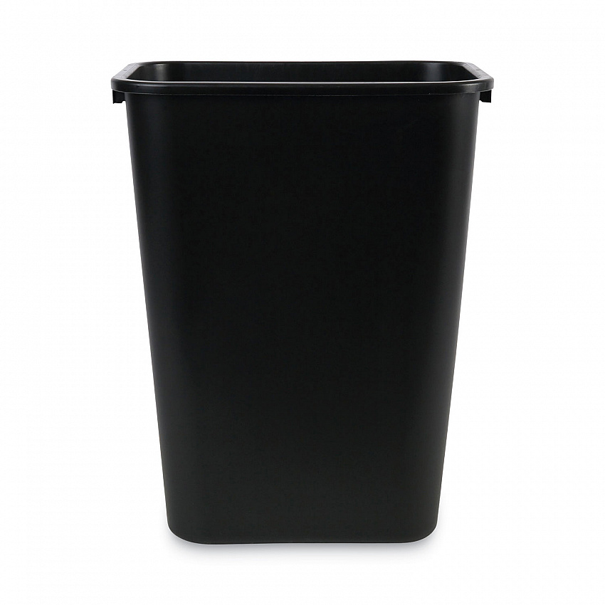 Soft-Sided Wastebasket, 41 qt, Plastic, Black (41QTWBBLA)
