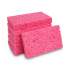 Boardwalk Small Cellulose Sponge, 3.6 x 6.5, 0.9" Thick, Pink, 2/Pack, 24 Packs/Carton (CS1A)