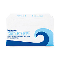 Premium Half-Fold Toilet Seat Covers, 14.17 x 16.73, White, 250/Sleeve, 10 Sleeves/Carton (K2500B)
