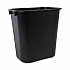 Soft-Sided Wastebasket, 14 qt, Plastic, Black (14QTWBBLA)