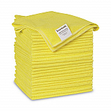 Microfiber Cleaning Cloths, 16 x 16, Yellow, 24/Pack (16YELCLOTHV2)