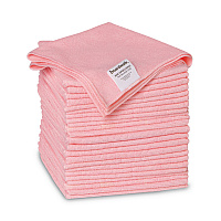 Microfiber Cleaning Cloths, 16 x 16, Pink, 24/Pack (16PINCLOTHV2)