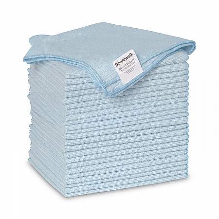 Microfiber Cleaning Cloths, 16 x 16, Blue, 24/Pack (16BLUCLOTHV2)