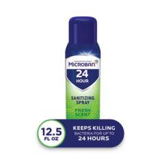 Microban 24-Hour Disinfectant Sanitizing Spray, Fresh Scent, 12.5 oz Aerosol Spray, 6/Carton (48774)