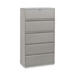 Alera Lateral File, 5 Legal/Letter/A4/A5-Size File Drawers, Putty, 36" x 18" x 64.25" (LF3667PY)