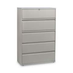 Alera Lateral File, 5 Legal/Letter/A4/A5-Size File Drawers, Putty, 42" x 18" x 64.25" (LF4267PY)