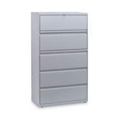 Alera Lateral File, 5 Legal/Letter/A4/A5-Size File Drawers, Light Gray, 36" x 18" x 64.25" (LF3667LG)