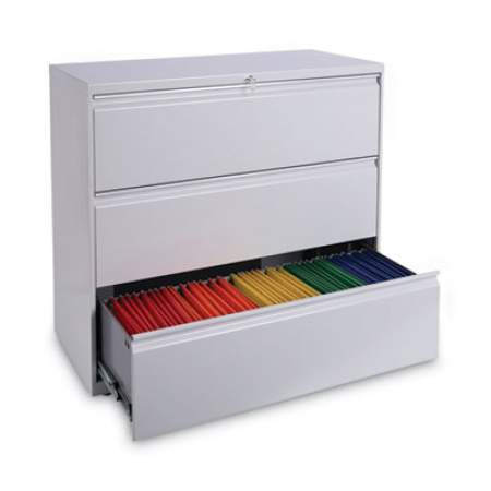 Alera Lateral File, 3 Legal/Letter/A4/A5-Size File Drawers, Light Gray, 42" x 18" x 39.5" (LF4241LG)