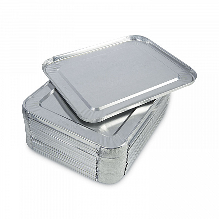 Aluminum Steam Table Pan Lids, Fits Half-Size Deep Pan, 290 Gauge, 0.63