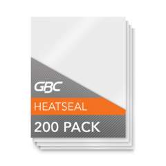 GBC Economy Thermal Laminating Pouches, 3 mil, 9" x 11.5", Gloss Clear, 200/Box (3747143)