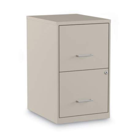 Alera Soho Vertical File Cabinet, 2 Drawers: File/File, Letter, Putty, 14" x 18" x 24.1" (SVF1824PY)