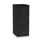 Alera Soho Vertical File Cabinet, 3 Drawers: File/File/File, Letter, Black, 14" x 18" x 34.9" (SVF1835BL)