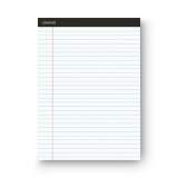 Universal Premium Ruled Writing Pads with Heavy-Duty Back, Wide/Legal Rule, Black Headband, 50 White 8.5 x 11 Sheets, 12/Pack (30730)