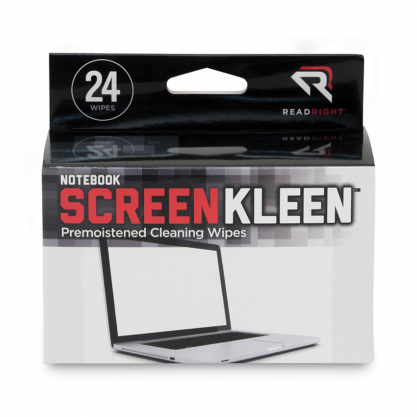 Notebook ScreenKleen Pads, Cloth, 7 x 5, White, 24/Box (RR1217)