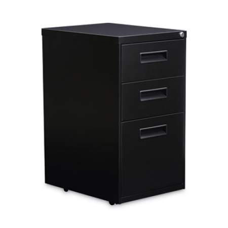 Alera File Pedestal, Left or Right, 3-Drawers: Box/Box/File, Legal/Letter, Black, 14.96" x 19.29" x 27.75" (PABBFBL)