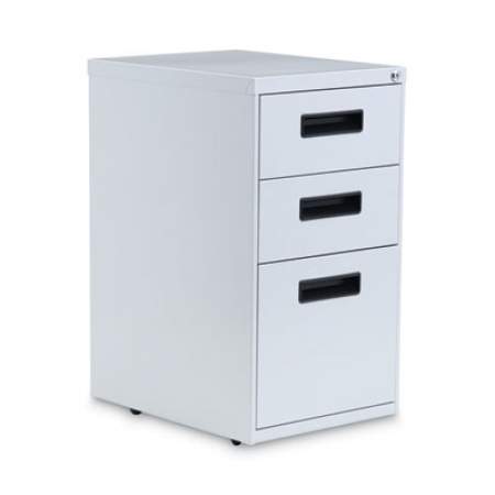 Alera File Pedestal, Left or Right, 3-Drawers: Box/Box/File, Legal/Letter, Light Gray, 14.96" x 19.29" x 27.75" (PABBFLG)