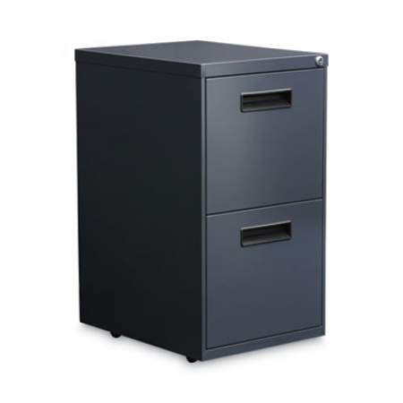 Alera File Pedestal, Left or Right, 2 Legal/Letter-Size File Drawers, Charcoal, 14.96" x 19.29" x 27.75" (PAFFCH)