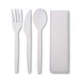 Eco-Products PolystyreneM Wrapped Cutlery Kit, White, 250/Carton (EPS005)