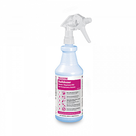 Bulldozer Cleaner/Degreaser RTU, Safe-to-Ship, Lemon Scent, 32 oz, 6/Carton (05100086)