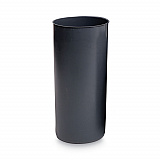 Rigid Liner with Rim, 25 gal, Plastic, Gray (355200GYCT)