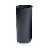 Rigid Liner with Rim, 25 gal, Plastic, Gray (355200GYCT)