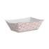 Boardwalk Paper Food Baskets, 1 lb Capacity, Red/White, 1,000/Carton (30LAG100)
