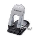 Bostitch 40-Sheet EZ Squeeze Two-Hole Punch, 9/32" Holes, Black/Silver (2340)