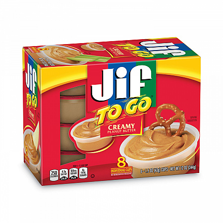 Spreads, Creamy Peanut Butter, 1.5 oz Cup, 8/Box (24136)
