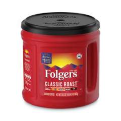 Folgers Coffee, Classic Roast, Ground, 30.5 oz Canister, 6/Carton (20421CT)