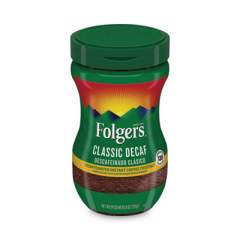 Folgers Instant Coffee Crystals, Decaf Classic, 8 oz (20630)