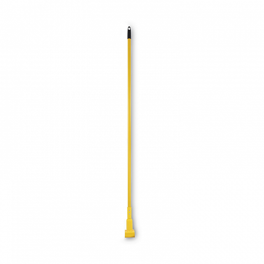 Plastic Jaws Mop Handle for 5" Wide Mop Heads, 1" dia x 60", Yellow (610)