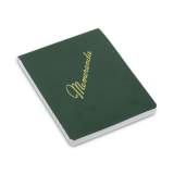 AbilityOne 7530010607511 SKILCRAFT Memorandum Pad, Narrow Rule, Green Cover, 144 White 3.38 x 4.5 Sheets, Dozen