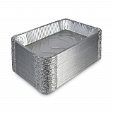 Aluminum Steam Table Pans, Full-Size Deep, 620 Gauge, 3.19" Deep, 12.81 x 20.75, 50/Carton (STEAMFLDP)