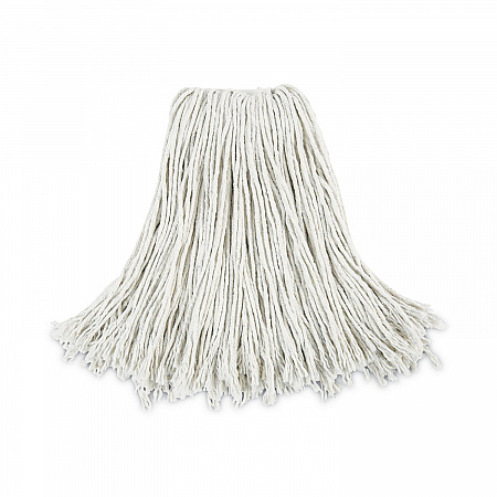 Cut-End Wet Mop Head, Cotton, #24, White 12/Carton (2024CCT)