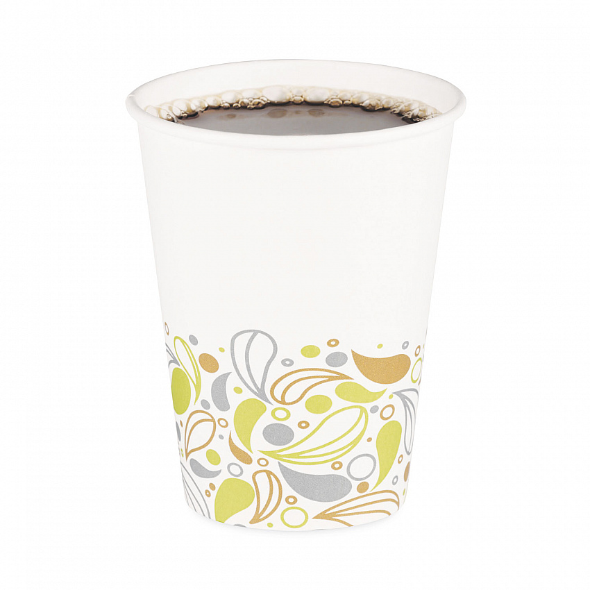 Deerfield Printed Paper Hot Cups, 12 oz, 50/Sleeve, 20 Sleeves/Carton (DEER12HCUP)