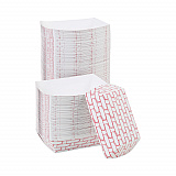 Paper Food Baskets, 2 lb Capacity, Red/White, 1,000/Carton (30LAG200)