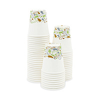 Deerfield Printed Paper Hot Cups, 10 oz, 50/Sleeve, 20 Sleeves/Carton (DEER10HCUP)