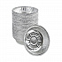 Round Aluminum To-Go Containers, 250 Gauge, 24 oz, 7