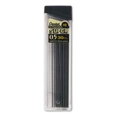 12/Pack 072512007679 0.7mm B Black Pentel® Super Hi-Polymer Lead Refills