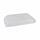 EarthChoice Entree2Go Takeout Container Vented Lid, 11.8 x 8.8 x 1, Clear, Plastic, 200/Carton (YCNV12X9PPDL)