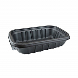 EarthChoice Entree2Go Takeout Container, 32 oz, 8.7 x 5.8 x 2.7, Black, Plastic, 300/Carton (YCNB9X632000)